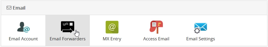E-Mail-Weiterleitungen Webuzo-Panel
