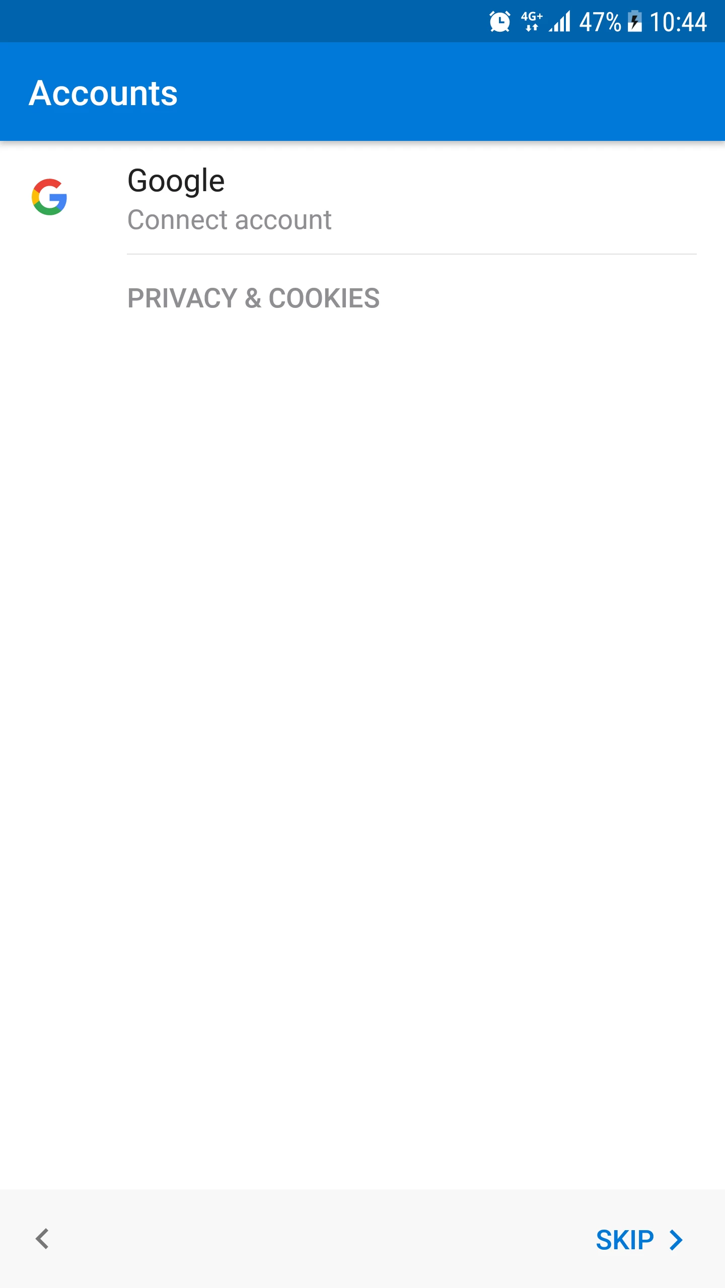 Überspringen der Konten