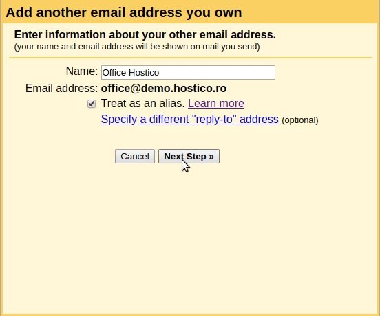 E-Mail-Adresse hinzufügen