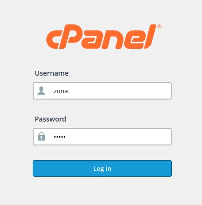 Autentificarea &icirc;n cPanel