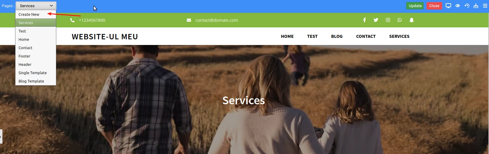 Administrarea butoanelor