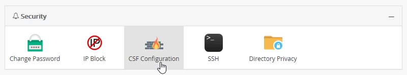 Webuzo-Sicherheitsbereich