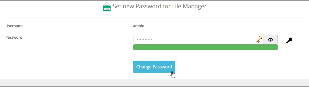 new password file Manager