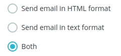 Format email
